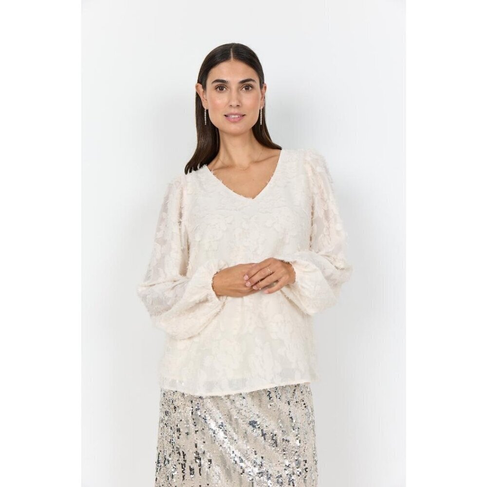 NWT SOYA CONCEPT ALTHEA Cream Floral Blouse
